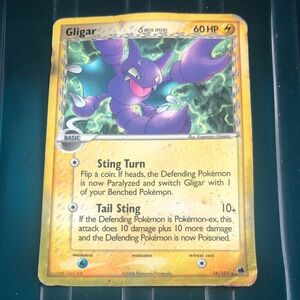 Gligar Trading Card - Yellow and Purple
